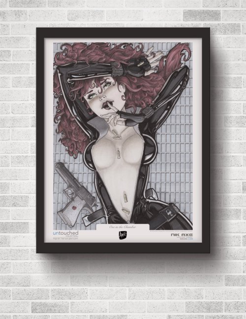 Black Widow Art Print Avengers Marvel Comics One in the Chamber Hanging On Wall